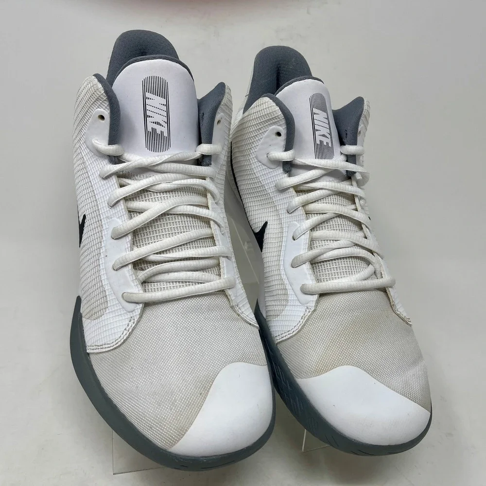 Nike Precision III Basketball Run Shoes Mens Sz 8 = Womens 9 1/2 White